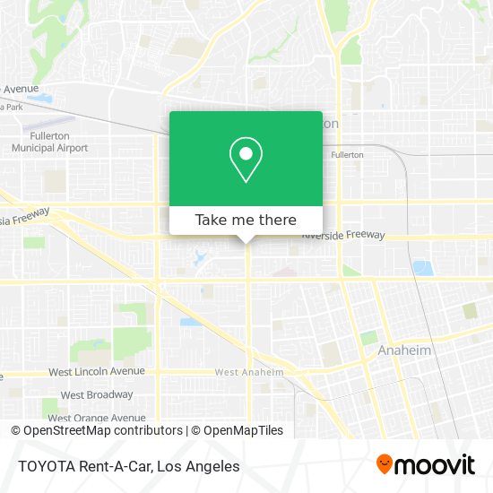 TOYOTA Rent-A-Car map