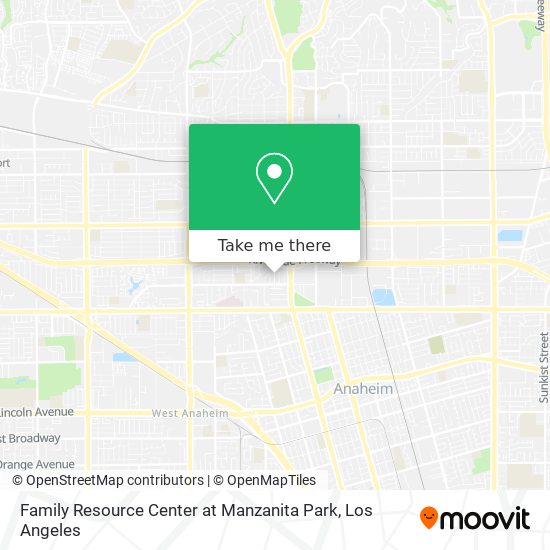 Family Resource Center at Manzanita Park map