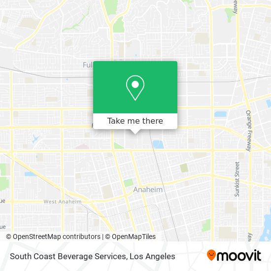 South Coast Beverage Services map