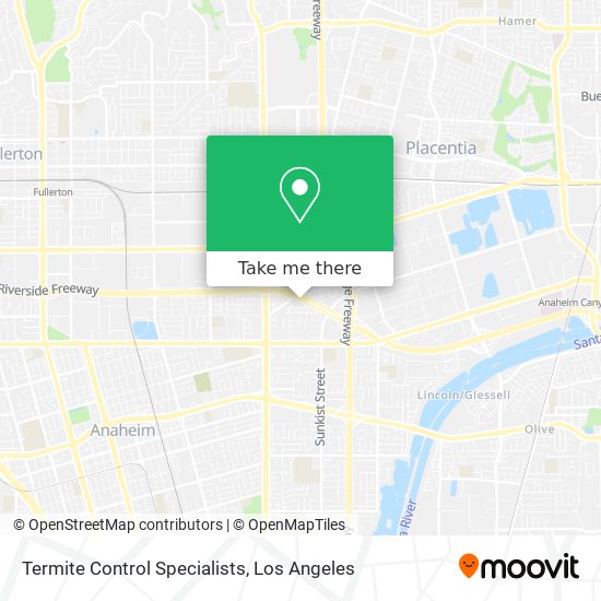 Termite Control Specialists map