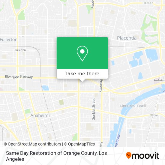 Mapa de Same Day Restoration of Orange County