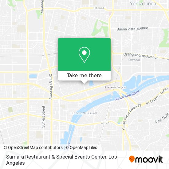 Mapa de Samara Restaurant & Special Events Center