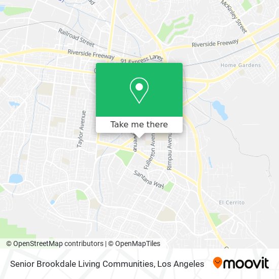 Senior Brookdale Living Communities map