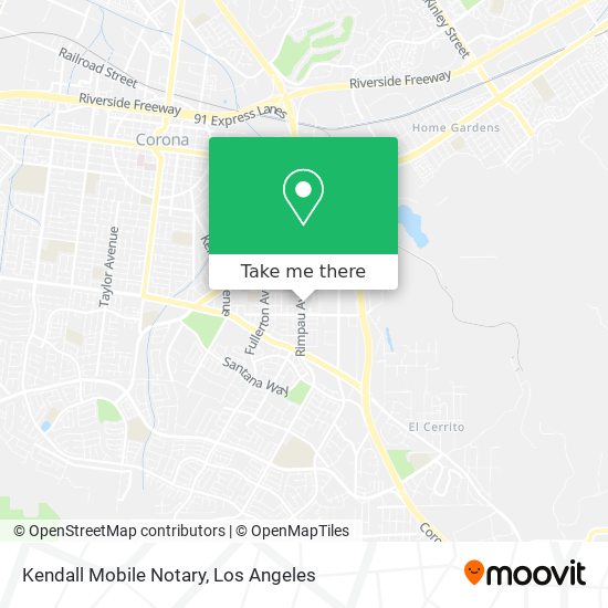 Kendall Mobile Notary map