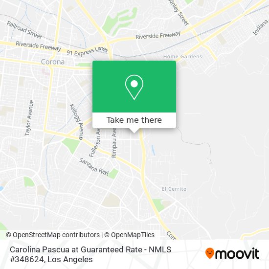 Mapa de Carolina Pascua at Guaranteed Rate - NMLS #348624