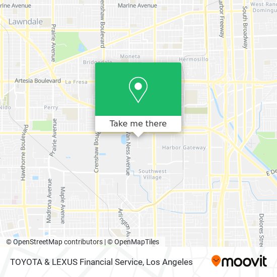 Mapa de TOYOTA & LEXUS Financial Service