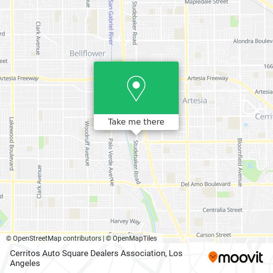 Mapa de Cerritos Auto Square Dealers Association