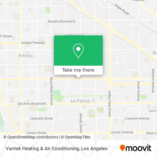 Varitek Heating & Air Conditioning map