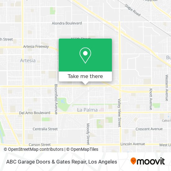 Mapa de ABC Garage Doors & Gates Repair