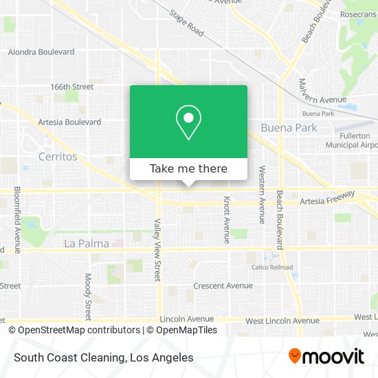 Mapa de South Coast Cleaning