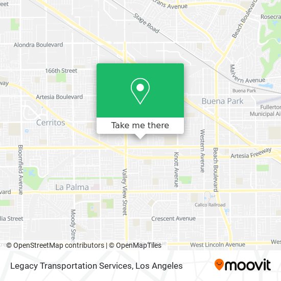 Legacy Transportation Services map