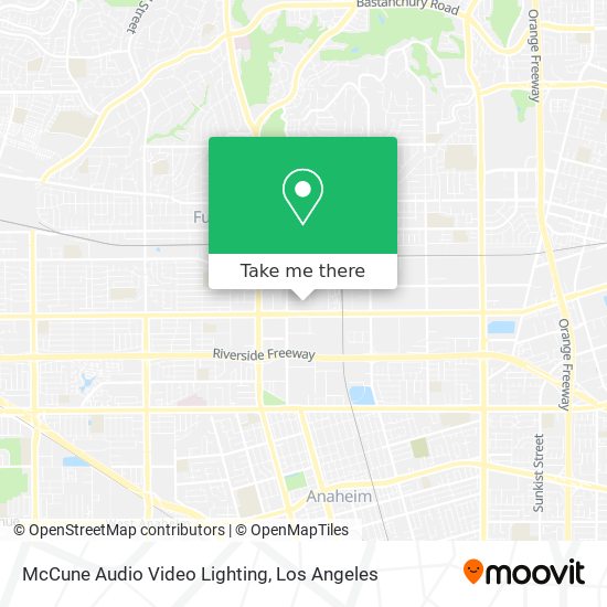 McCune Audio Video Lighting map