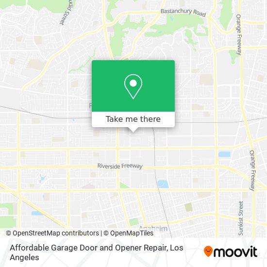 Affordable Garage Door and Opener Repair map