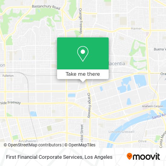 Mapa de First Financial Corporate Services