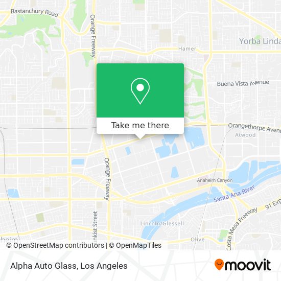 Mapa de Alpha Auto Glass