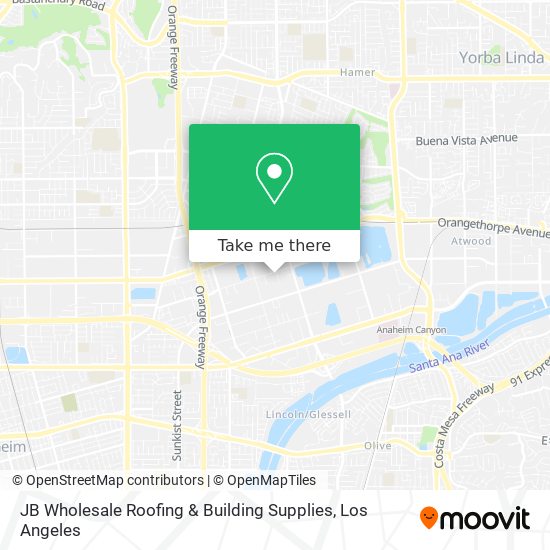 Mapa de JB Wholesale Roofing & Building Supplies