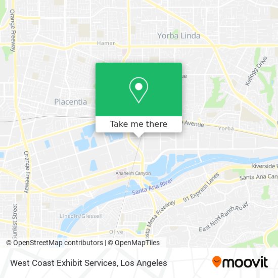 Mapa de West Coast Exhibit Services