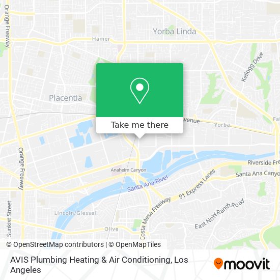 Mapa de AVIS Plumbing Heating & Air Conditioning