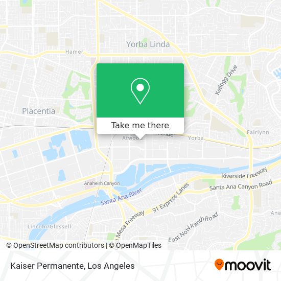 Kaiser Permanente map