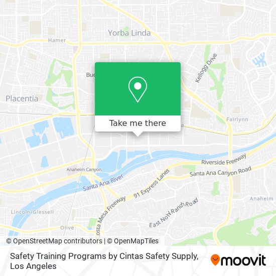 Safety Training Programs by Cintas Safety Supply map