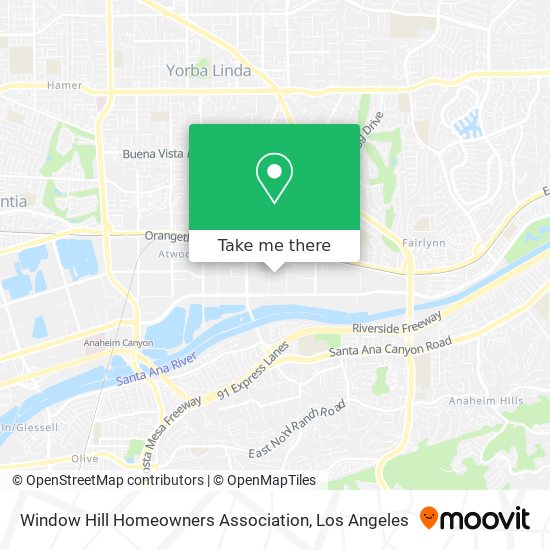 Window Hill Homeowners Association map