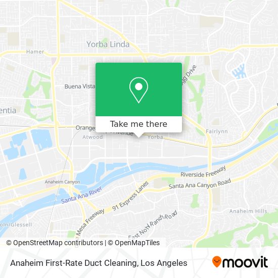 Mapa de Anaheim First-Rate Duct Cleaning
