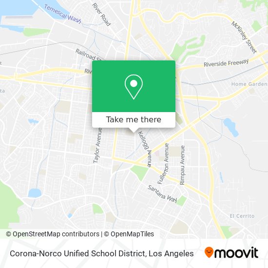 Mapa de Corona-Norco Unified School District