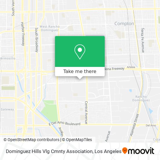 Dominguez Hills Vlg Cmnty Association map