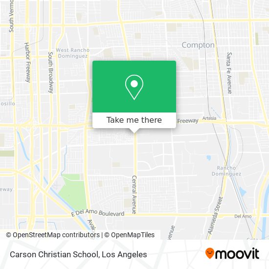 Carson Christian School map