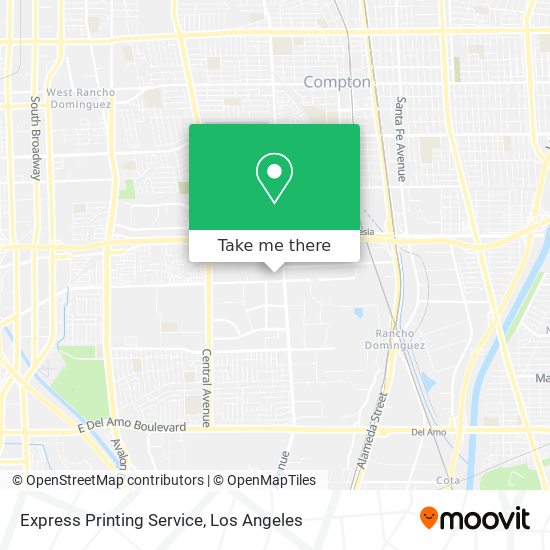 Express Printing Service map