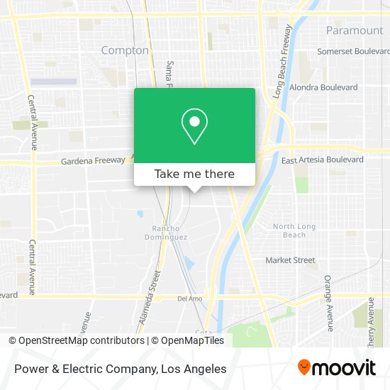 Mapa de Power & Electric Company
