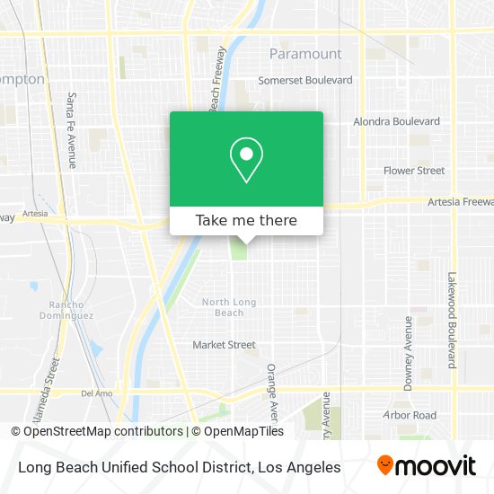 Long Beach Unified School District map