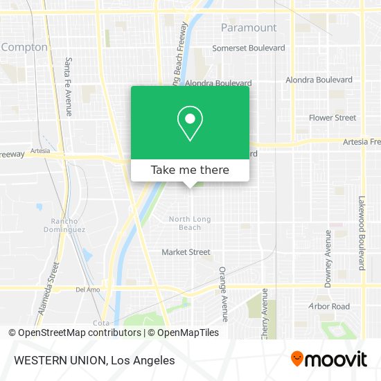 WESTERN UNION map