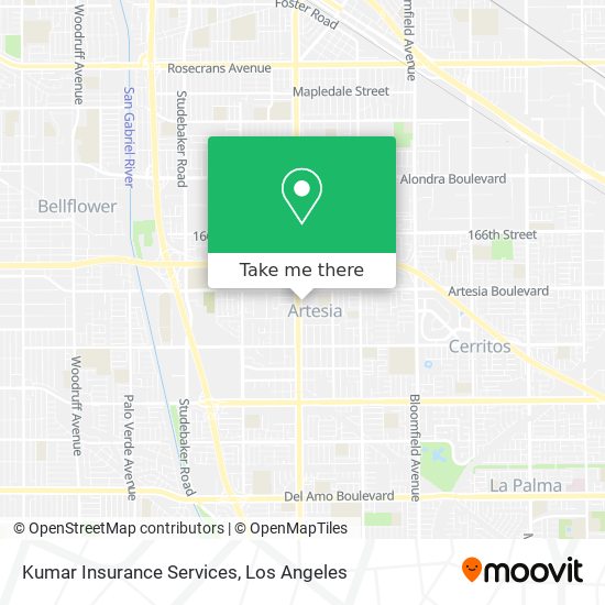 Mapa de Kumar Insurance Services