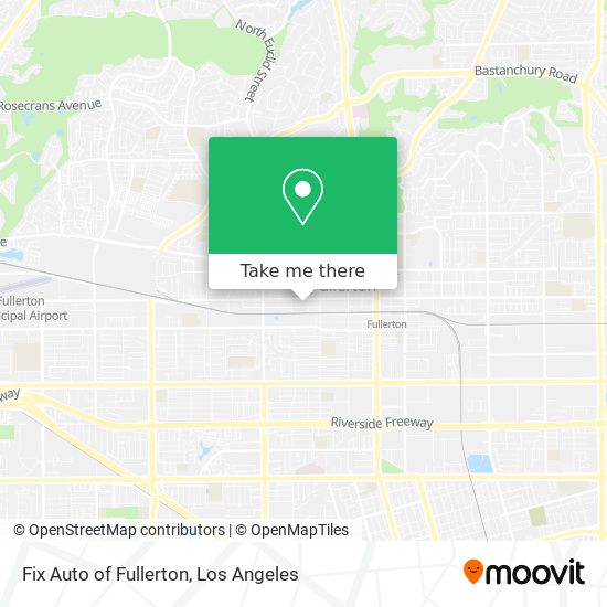 Mapa de Fix Auto of Fullerton