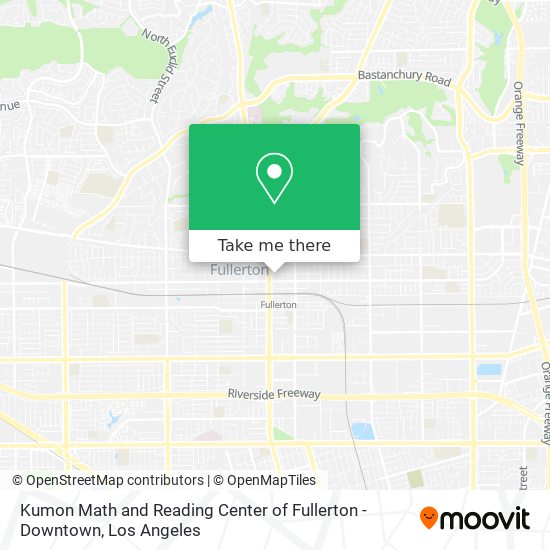 Mapa de Kumon Math and Reading Center of Fullerton - Downtown