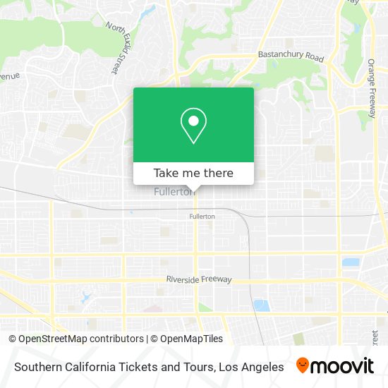 Southern California Tickets and Tours map