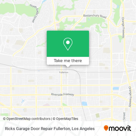 Ricks Garage Door Repair Fullerton map