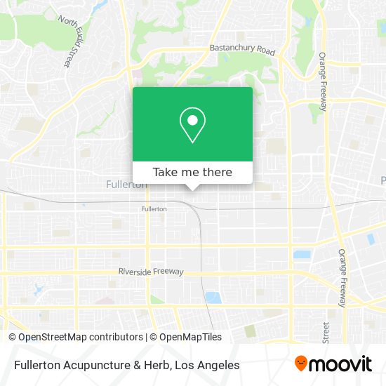 Fullerton Acupuncture & Herb map