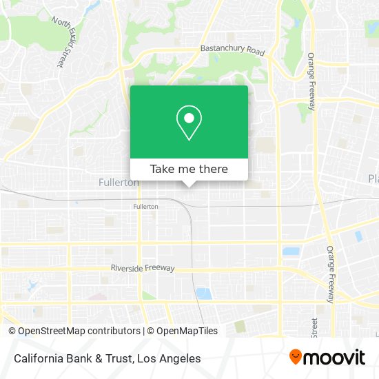 California Bank & Trust map