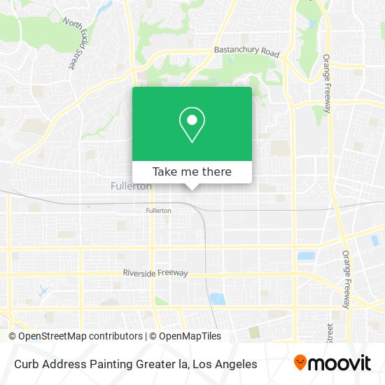 Curb Address Painting Greater la map