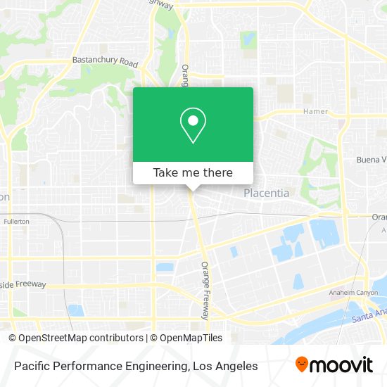 Pacific Performance Engineering map