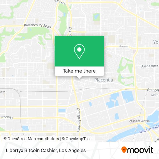 Mapa de Libertyx Bitcoin Cashier