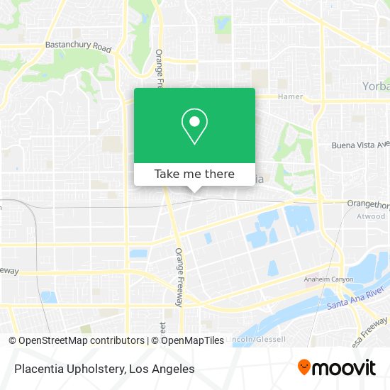 Placentia Upholstery map