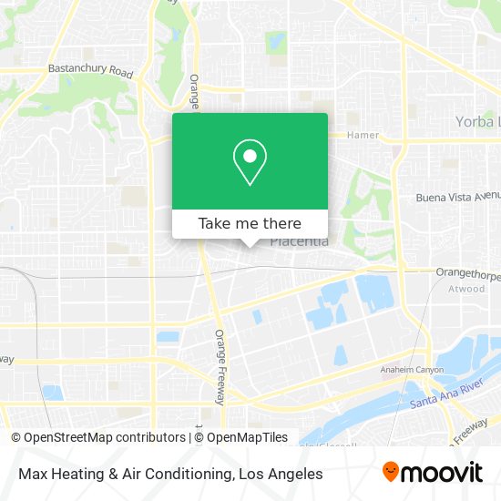 Max Heating & Air Conditioning map