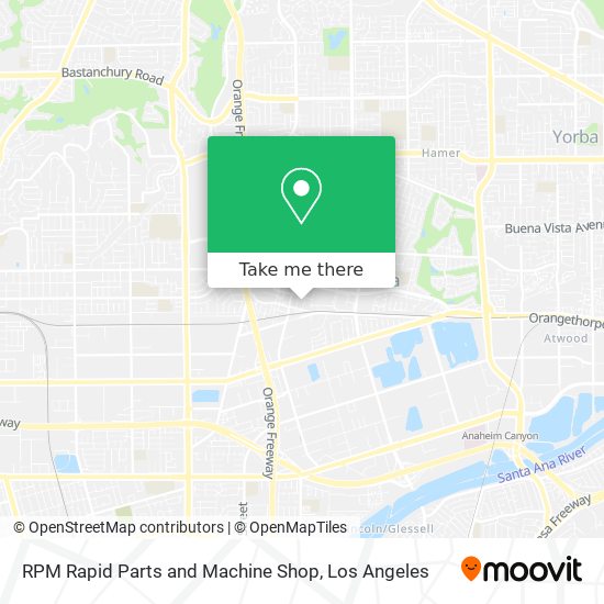 RPM Rapid Parts and Machine Shop map