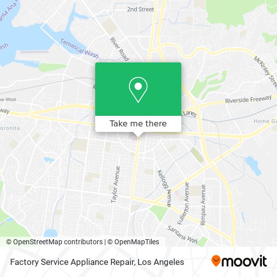 Factory Service Appliance Repair map