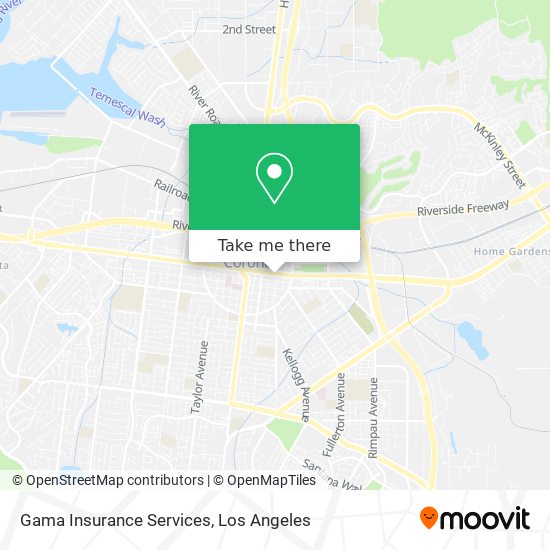 Gama Insurance Services map