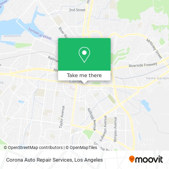 Corona Auto Repair Services map