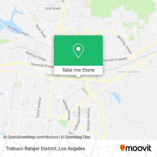 Mapa de Trabuco Ranger District